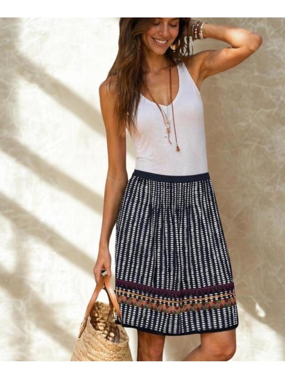 Vintage Anthropologie ✨Edmé & Esyllte ✨ ‘Beribboned Rings’ skirt - Picture 1 of 7